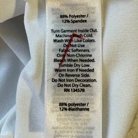 Vineyard Vines Performance Pleated Sport Dress White Blue Stripes Sleeveless M - Picture 12 of 13